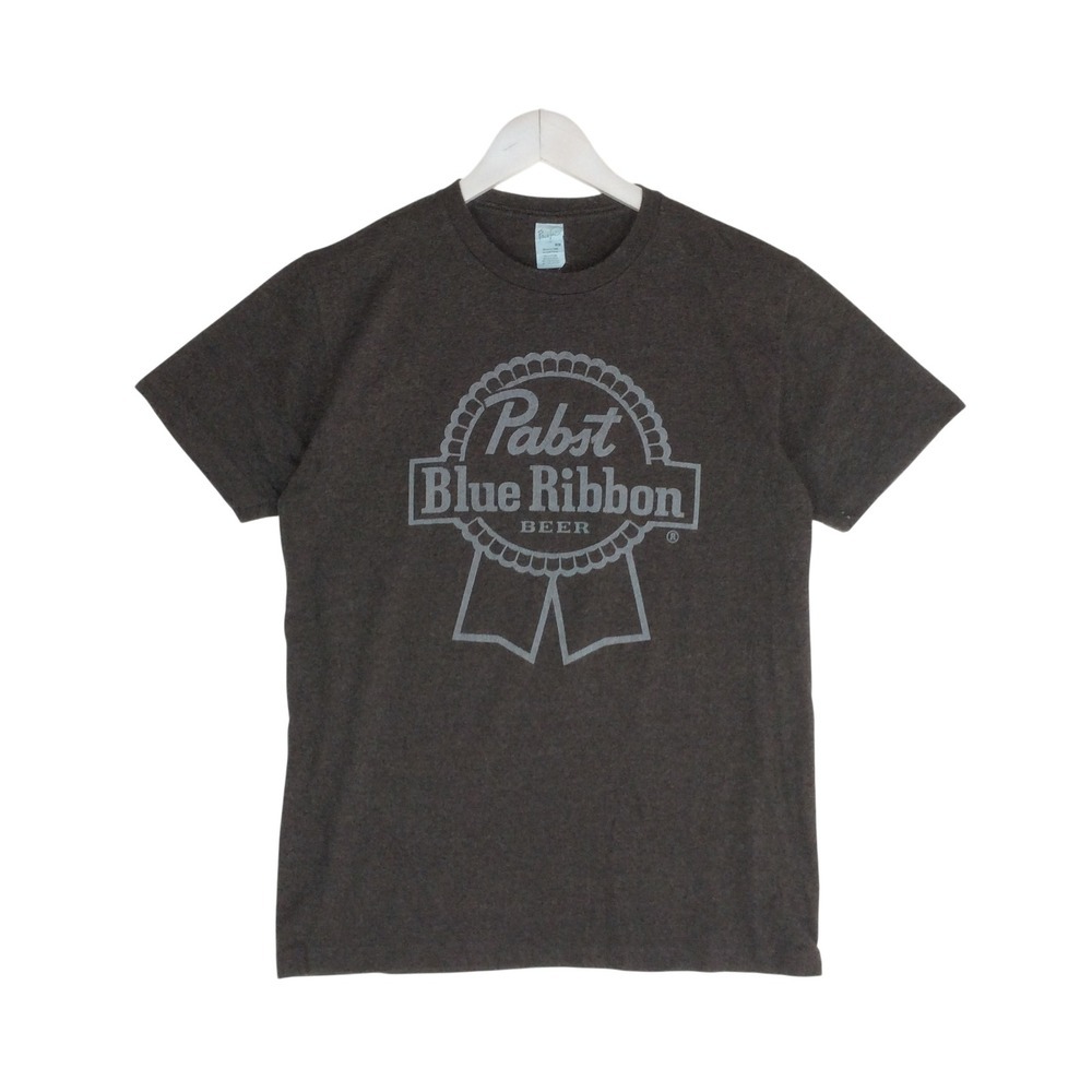Pabst Blue Ribbon PBR Beer Graphic T-Shirt Mens Medium Charcoal Gray Pacific Tag